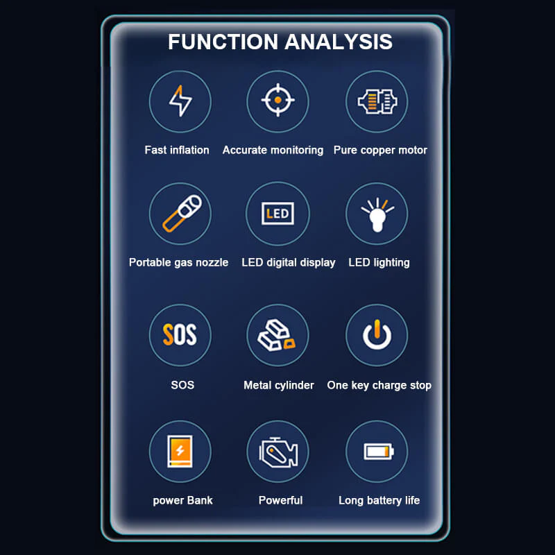 Portable Rechargeable Wireless Electric Tire Inflator for BYD - Image 12