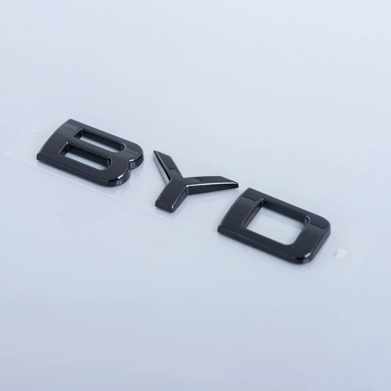 Rear Bumper Glossy Black Badges LOGO for BYD - Image 12