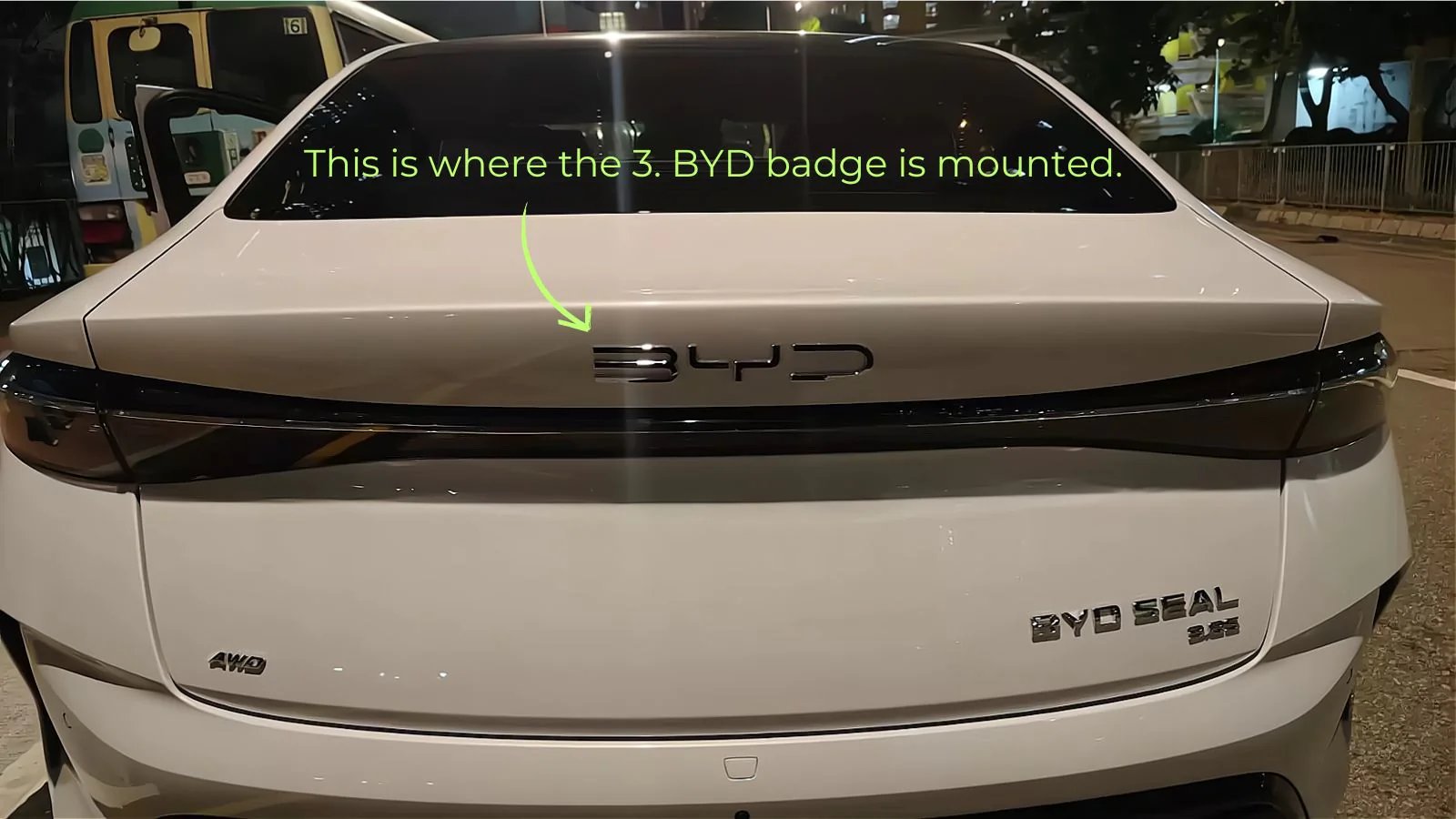 Rear Bumper Glossy Black Badges LOGO for BYD - Image 16