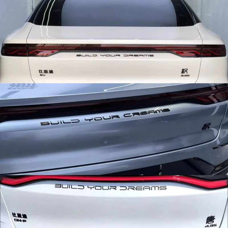 Rear Bumper Glossy Black Badges LOGO for BYD - Image 18