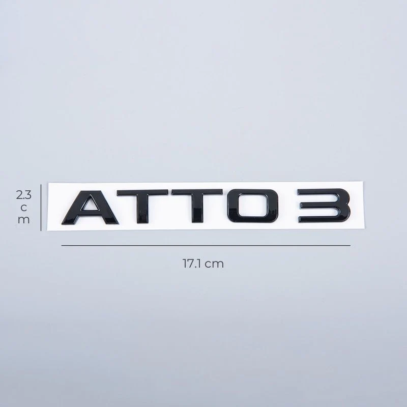 Rear Bumper Glossy Black Badges LOGO for BYD - Image 9