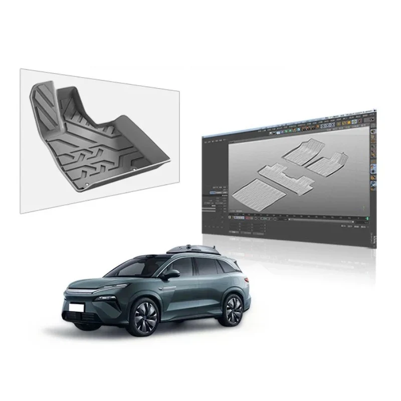 TPE Floor Mats & Trunk Mat for BYD Sealion 8/Atto 8 - Image 5